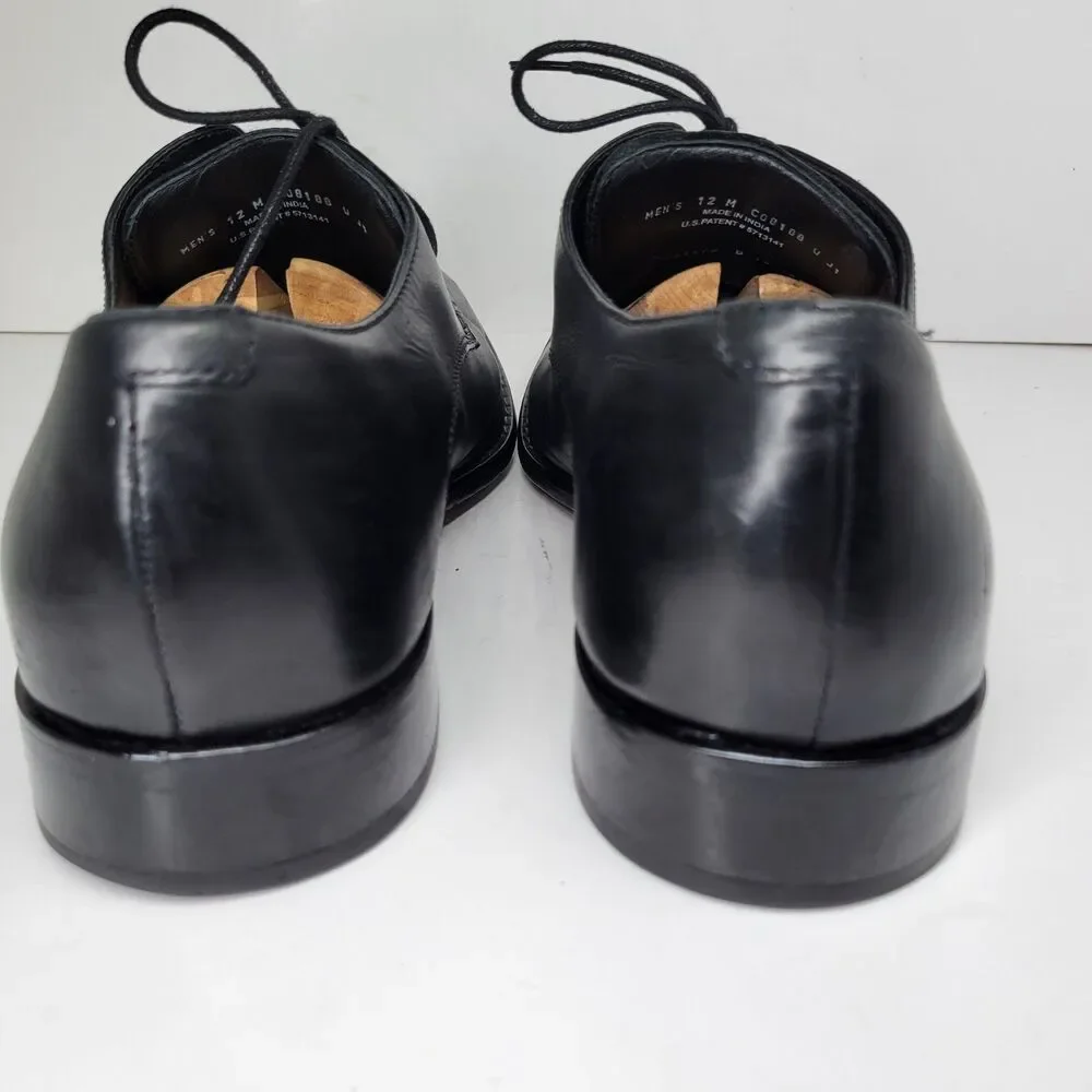 Cole Haan CO8100 Mens Black Leather Split Toe Derbys Size US 12 M Made In India